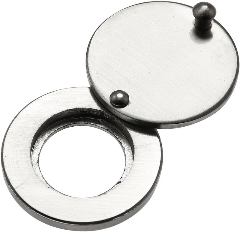 Maxmoral Privacy Cover Door Hole Cover Silver Tone Door Viewer Peephole Cover for House Hotel - Image 1